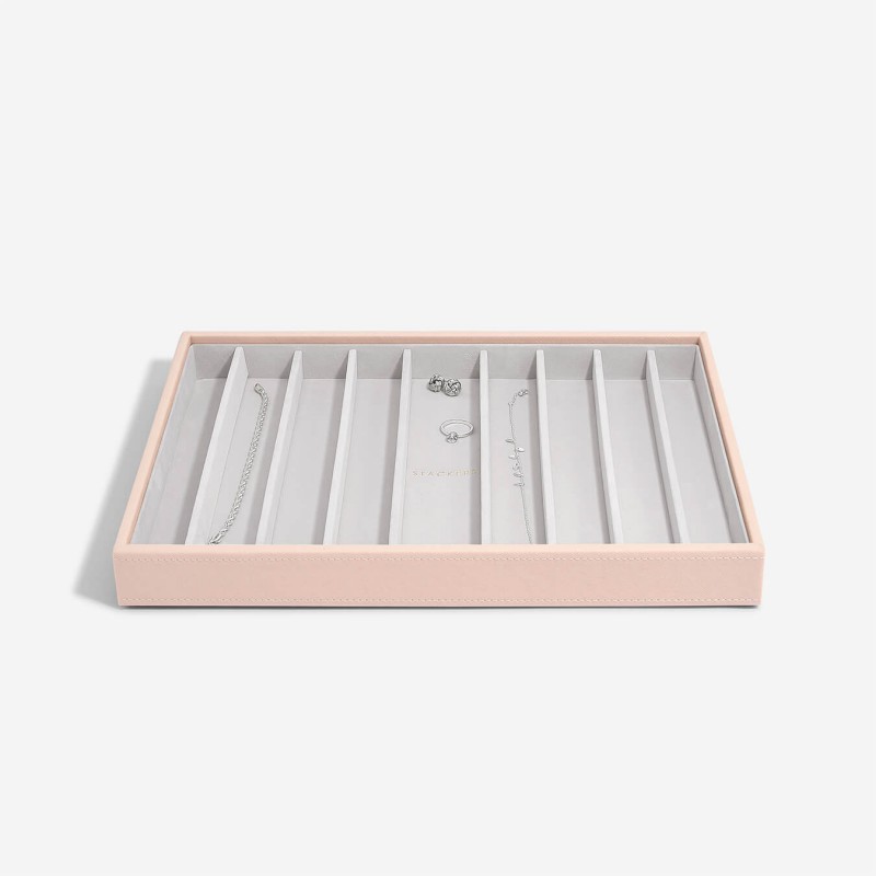 Sammelbox für Halsketten ohne Deckel, Pink