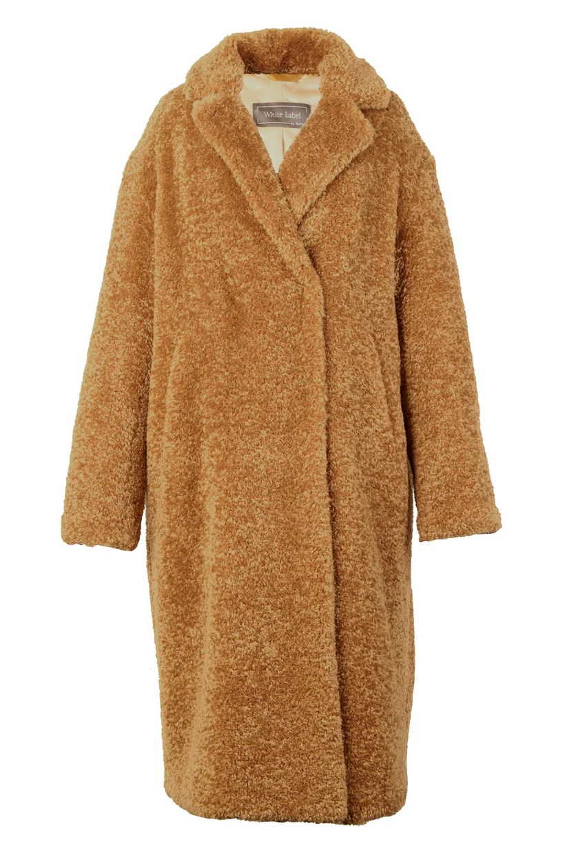 Wuschelteddy-Mantel, braun