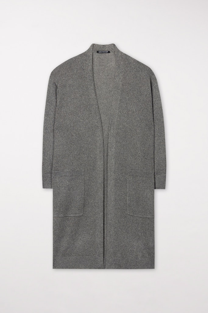 Longcardigan aus Feinstrick