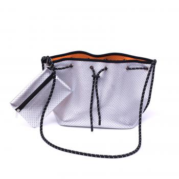 Neoprentasche S silber